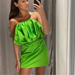 Zara DRAPED Mini Skirt Limited Edition